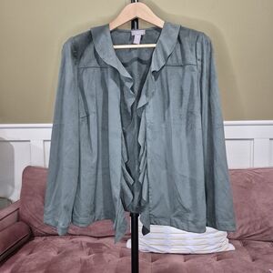 Chico's Sage Ruffle Blazer